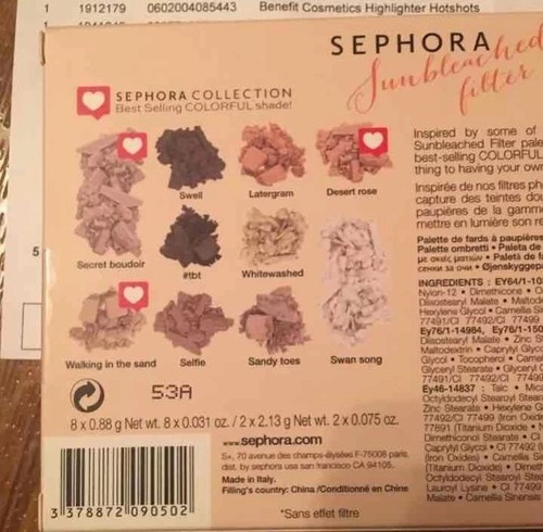 Sephora Colorful Palette Eye Shadow