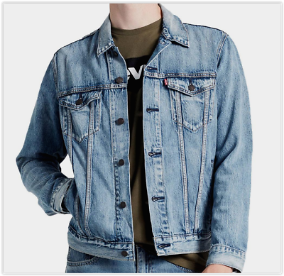 Levi's killebrew denim trucker jacket in light wash cheap