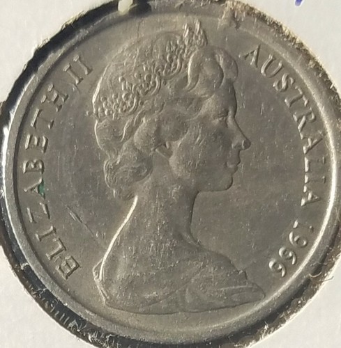 Australia 10 Cents 1966 L 12 Spikes VF | eBay