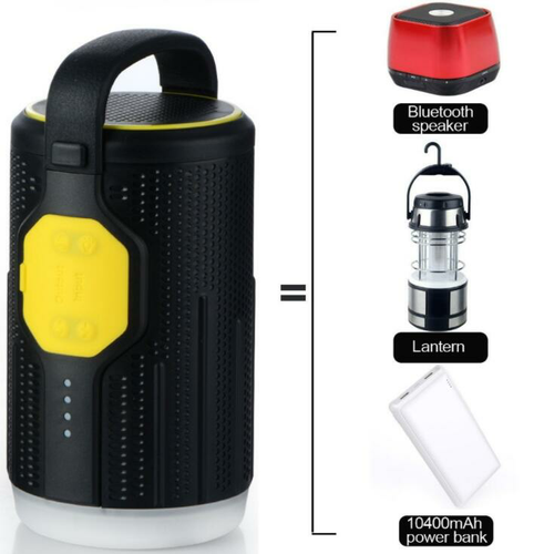 Camping Lantern draagbare externe batterij 10400 mAh Bluetooth-luidspreker
