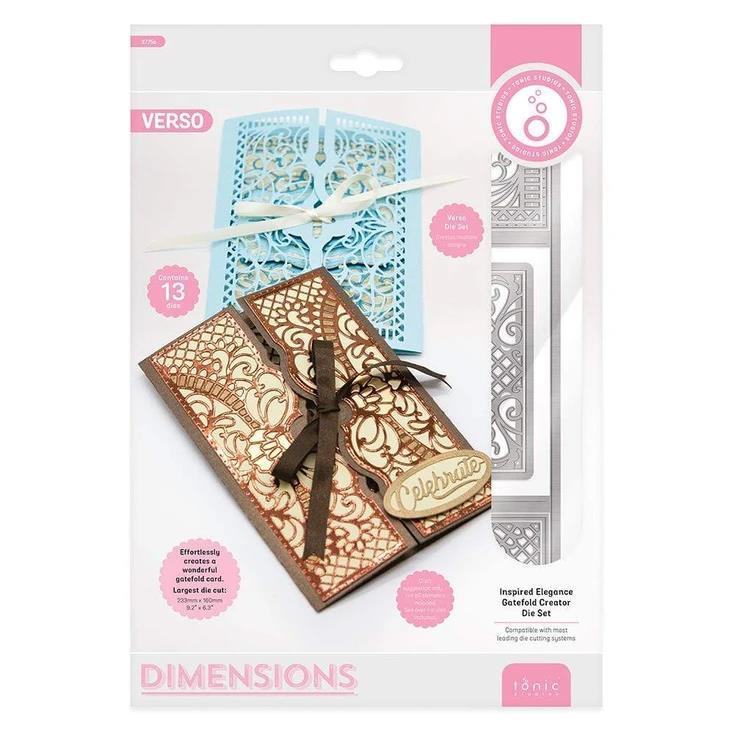 Tonic Studios Dimensions Stanzschablone 13tlg. - Gatefold Creator - Inspired Ele