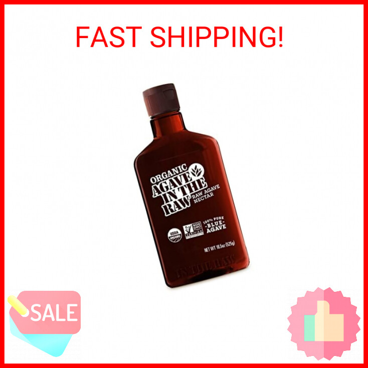 Organic Agave Nectar Sweetener, Blue Agave Syrup - Vegan, Gluten-Free, Low Carb