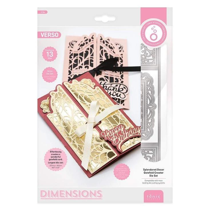 Tonic Studios Dimensions Stanzschablone 13tlg. - Gatefold Creator - Splendored D
