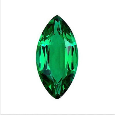 Lab Grown Emerald 5x2.5 Marquise Wholesale Lot of 10 Gemstones FREE SHIPPING