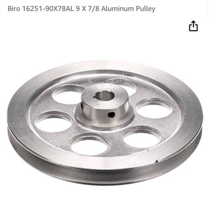 Biro 16251-90X78AL 9x7/8 Aluminum pulley | eBay