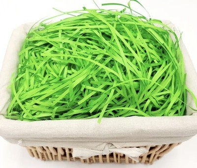 3 PACK Premium Thin Green Paper Easter Basket Grass, (3) 1 OZ Packages