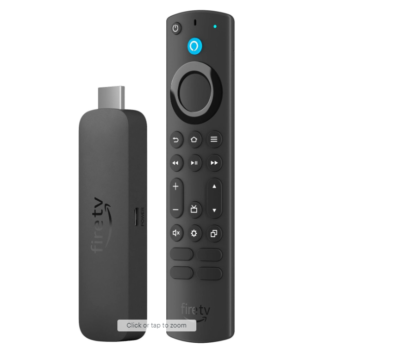 Fire TV Stick 4K Max streaming device, supports Wi-Fi 6E Ambient Experience