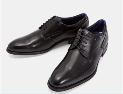 TED BAKER MEN S VATORY BLACK Leather Lace Up Derby shoes eBay