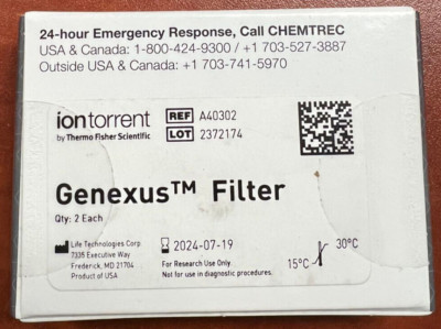 New Applied BioSystems Ion torrent Genexus Filter A40302