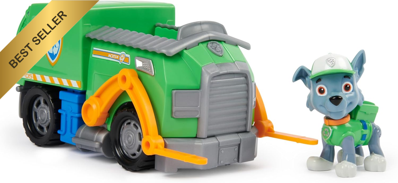 , Rocky’S Recycle Truck, Toy Truck with Collectible Action Figure, Sustainably M