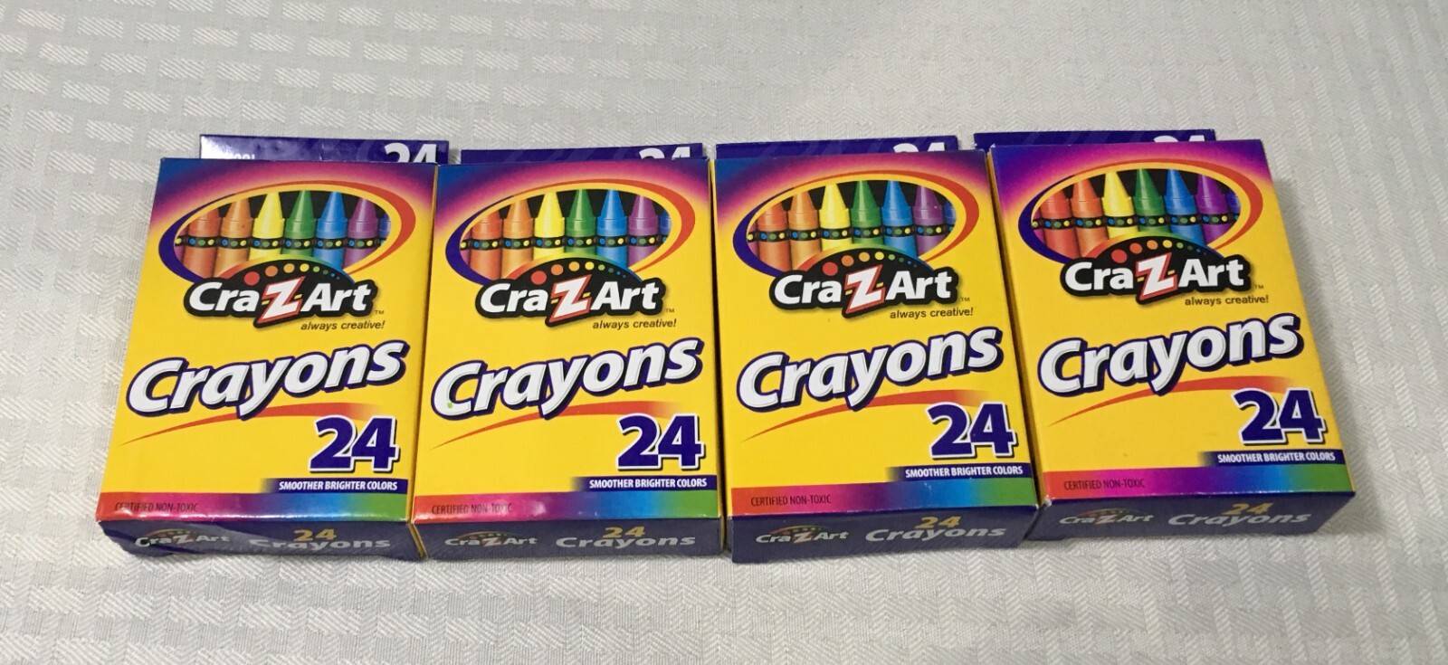LOT OF 4 PKGS OF CRA-Z-ART CRAYONS / 24 COUNT EACH / NEW | eBay