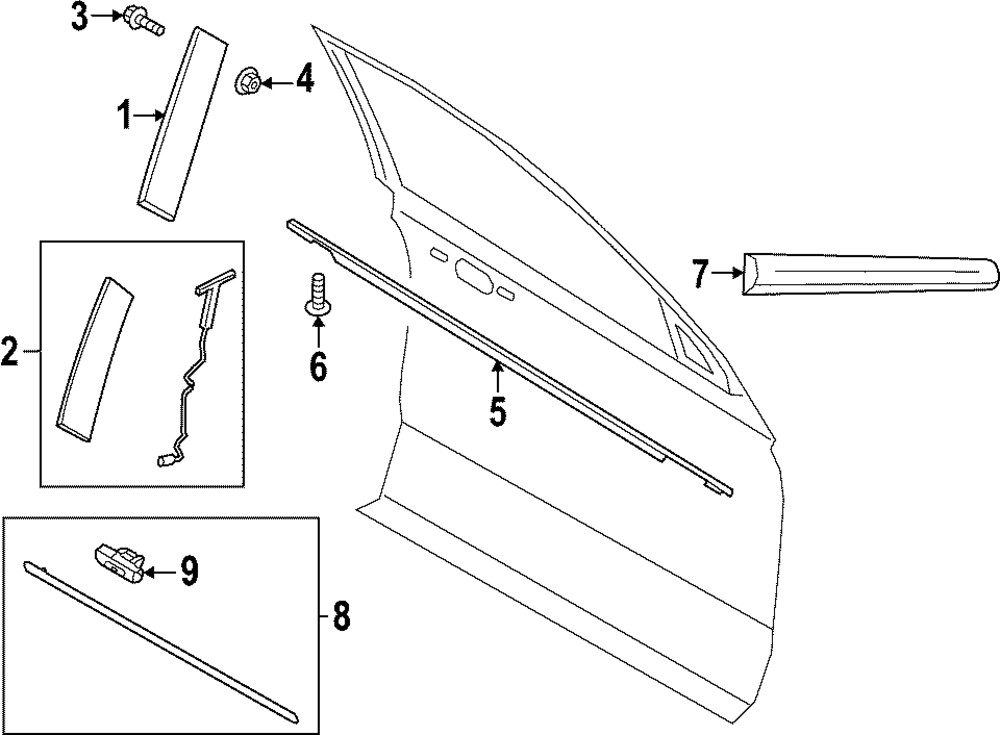 Genuine Ford Ornament Front Fender NL7Z-16178-CA