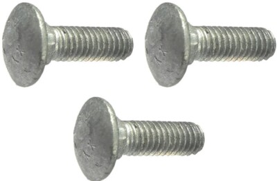 1/4-20 x 4'' Carriage Bolts and Nuts Hot Dip Galvanized Quantity 100