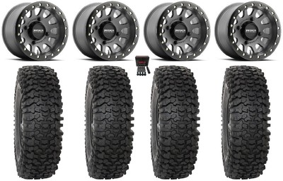 Method 401 Bdlk 15'' Wheels Ti (5+2) 37'' RC500S Sticky Tires Can-Am Defender