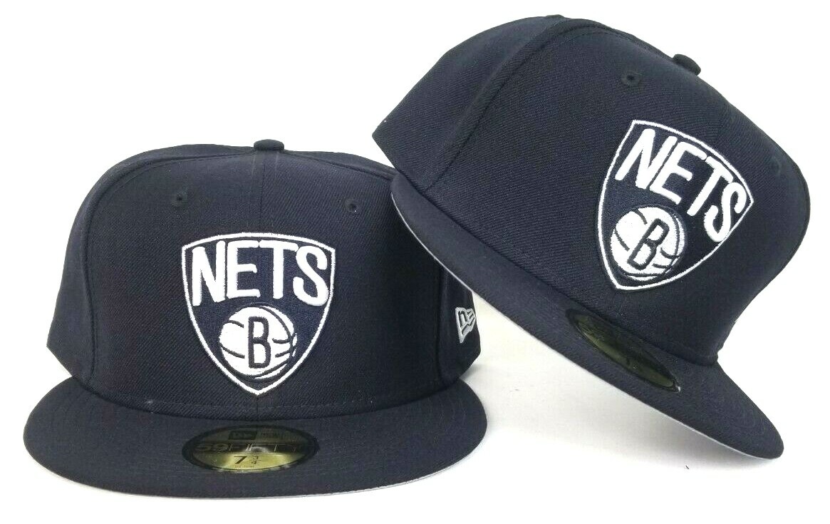 New Era Navy Blue Brooklyn Nets 59Fifty Fitted hat | eBay