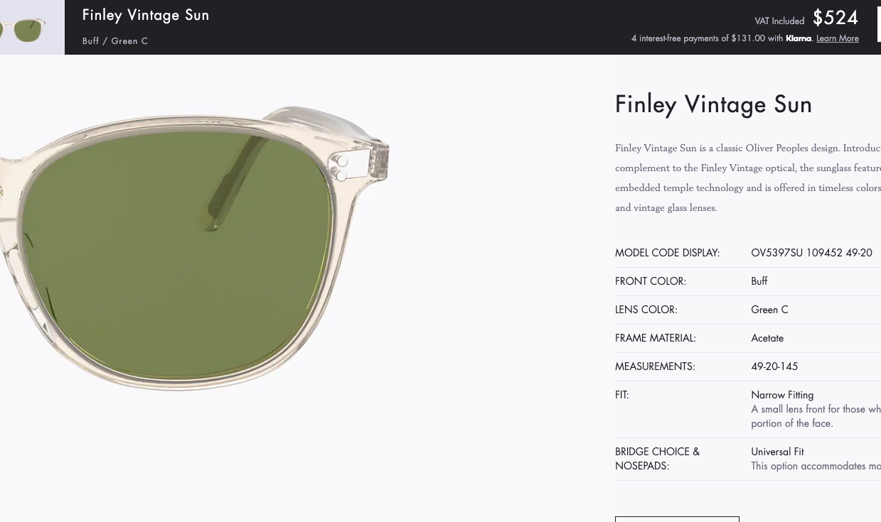 Pre-owned Oliver Peoples Kasdan Sun 51mm Ov5514su Msrp$566 Roger Federer's Fav Great Gift In Green