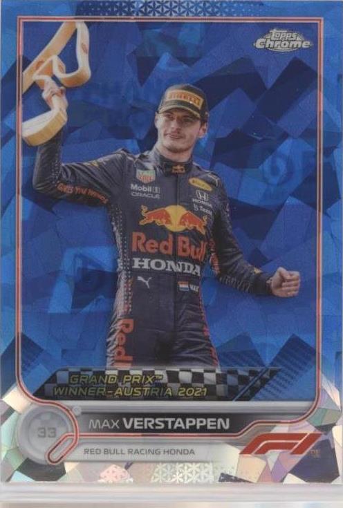 2022 Topps Chrome Sapphire Edition Formula 1 - Grand Prix Winners #159 Max Verstappen