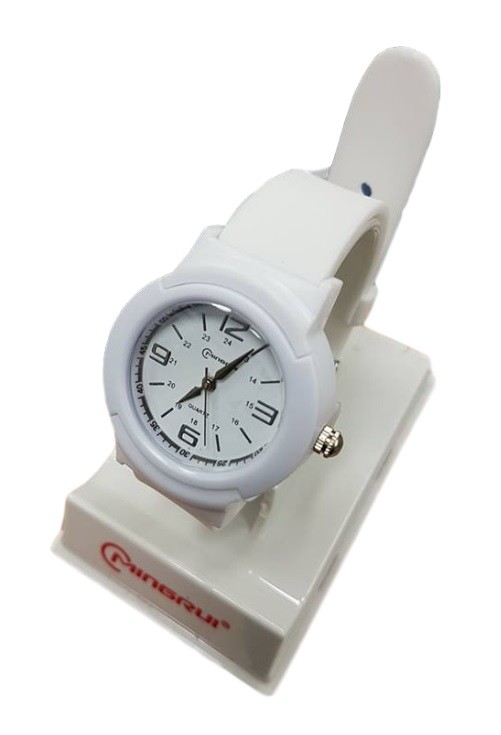 Orologio Da Polso Uomo Donna Mingrui Analogico Quarzo Sportivo Bianco lac