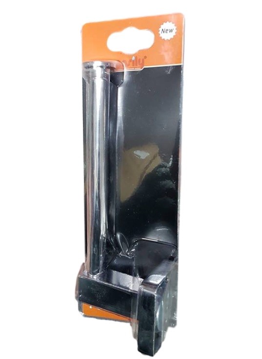 Porta Rotolo Carta Igienica Bagno Wc Toilette Cromato Fissaggio Parete dfh