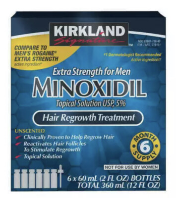 6 Months supply 5% Kirkland Hair Regrowth Solution Fast Shipping US Seller
