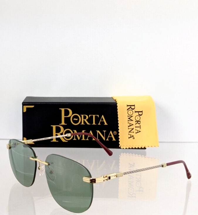 Pre-owned Porta Romana Authentic  Sunglasses Mod. 1009 Col. 100w Vintage Frame In Green