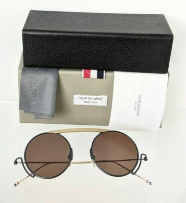 Pre-owned Dita Brand Authentic Thom Browne Sunglasses Tbs 111-03 Gold & Black Tb111 Frame