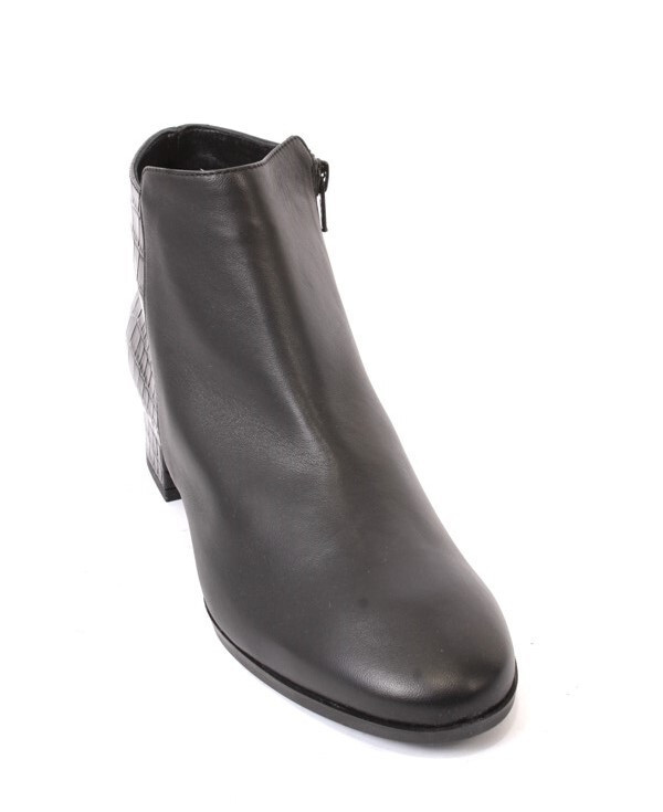 靴 Fuuu EU38/24.5cm Fucsia 96129 Black Leather Zip-Up Ankle Boots 36 / US 6 | eBay