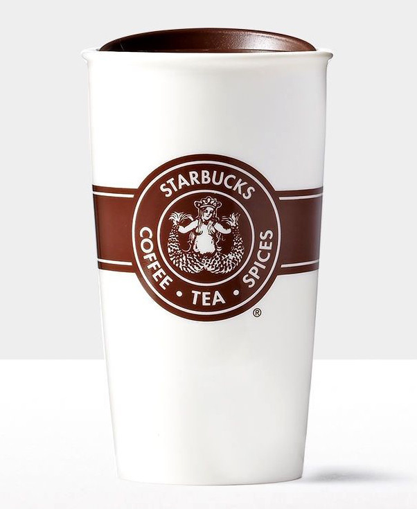 Starbucks Original Logo Double Wall Traveler Mug 12 fl oz | eBay