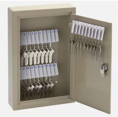 High-security Locking Cabinet 12 1/8'' x 8 1/8'' For 30 Keys Office Depot New