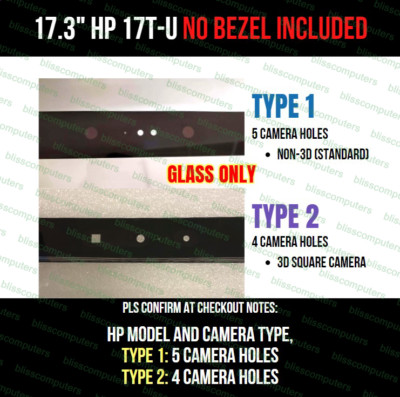 17.3'' HP Envy 17T-U100 17T-U110 Touch Screen Digitizer Lens FP-ST173SM003AKM-02X