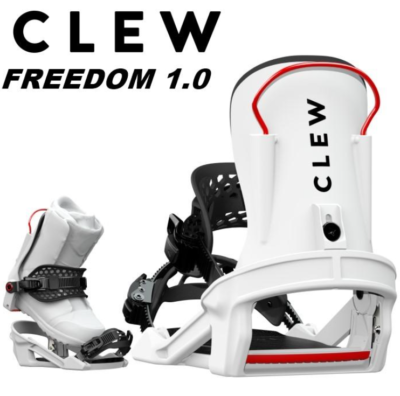 Clew FREEDOM 1.0 Binding Snowboard - White, M Size, Model | eBay