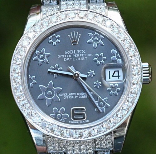 ムントルセット Rolex Datejust White Gold Diamond Jubilee Black Dial 31mm