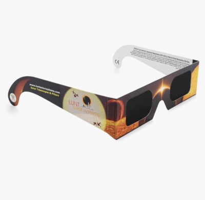Premium ISO and CE Certified Lunt Solar Eclipse Glasses