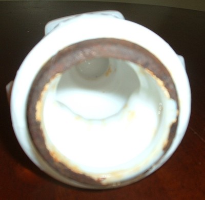 ANTIQUE MILK WHITE GLASS JAR LOTION // PERFUMED Bath CONTAINER