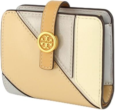 Tory Burch Robinson Patchwork Mini Wallet 153251-200 Buff | eBay