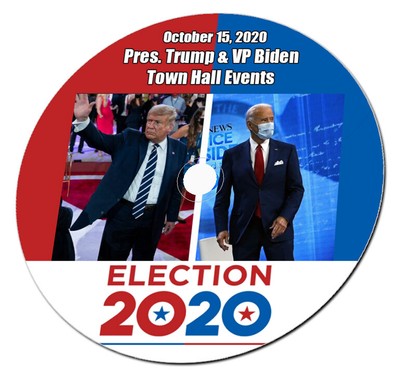 2020 Election Pres. Trump and VP Biden Town Hall Events 10.15.2020  2-in-1