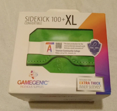 GAMEGENIC Sidekick 100+ XL - Green  Premium Deck Box For TCG MTG EDH