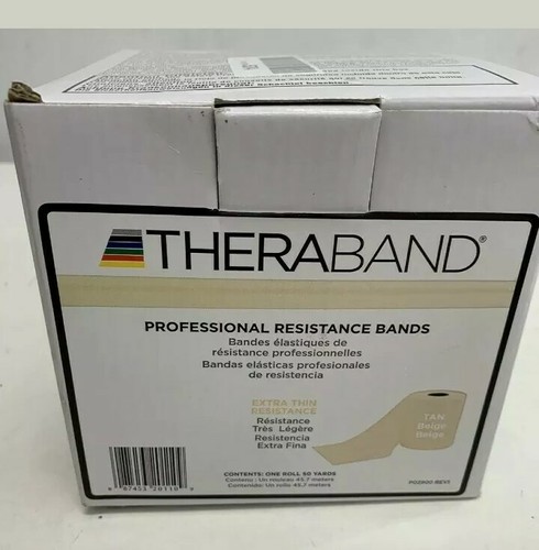 TAN Theraband by the FOOT Physical Therapy Exercise Band Resistive Resistance
