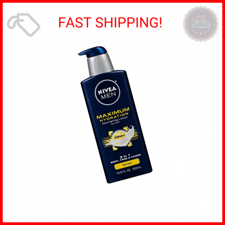 , 3-in-1 Nourishing Lotion For Men, 16.9 Oz