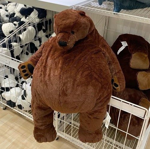 Original IKEA DJUNGELSKOG Large Bear Plush 39 ¼