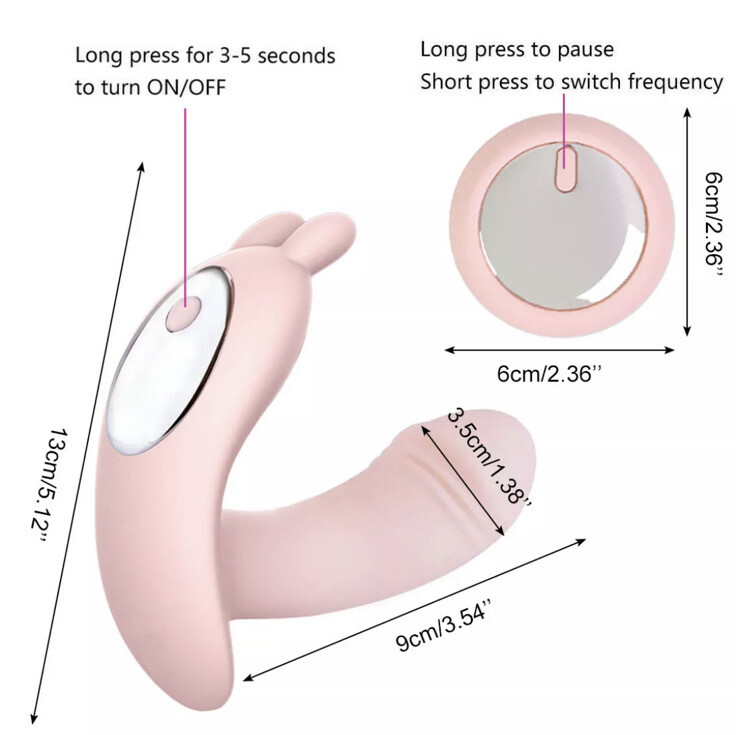 Wearable Butterfly Dildo Vibrator Wireless Remote Control Adult Sex Toys - Picture 3 of 11