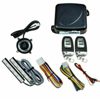 Car Alarm System Security Keyless Entry Push Button Remote Starter Engine Start