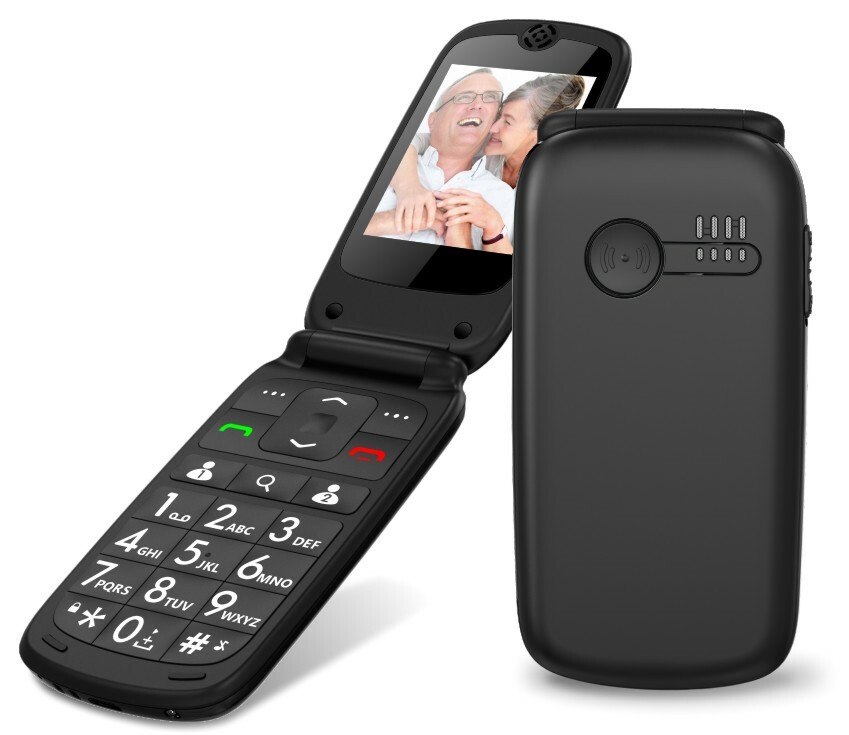 Seniorenhandy Handy mit großen Tasten Klapphandy Telefon ohne Vertrag ROXX MP400
