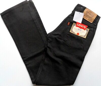 Levi's Girls Jeans 607 Vintage Boot Cut Black Size W26 x L34 Zip Fly 607.02.85