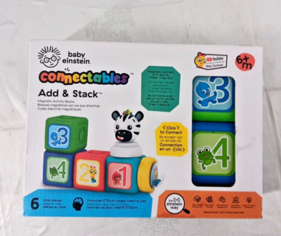 Baby Einstein Connectables Add & Stack counting blocks. New