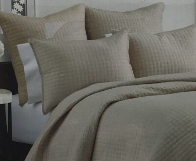 Real Simple  Gramercy 1 Euro Sham In Taupe 100% Cotton , 26 In X 26 In