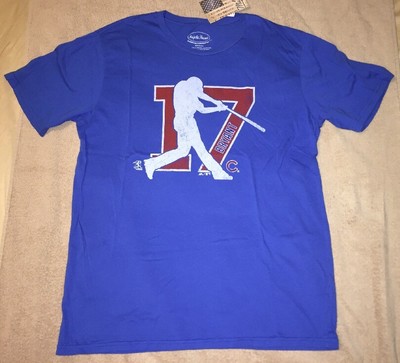 KRIS BRYANT CHICAGO CUBS MAJESTIC THREADS PLAYER SILHOUETTE TRI-BLEND T-SHIRT XL