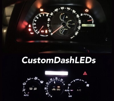 WHITE Full Dash Kit LEXUS Is200 Is300 Led Speedo Altezza Sxe10 Toyota JDM Drift