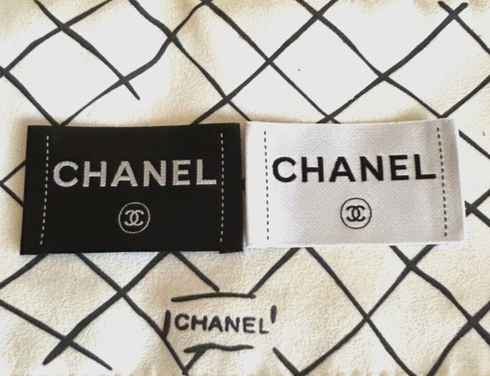 CHANELネームタグ Chanel Label Rubber Tag Sewing Replacement Plastic Rubber
