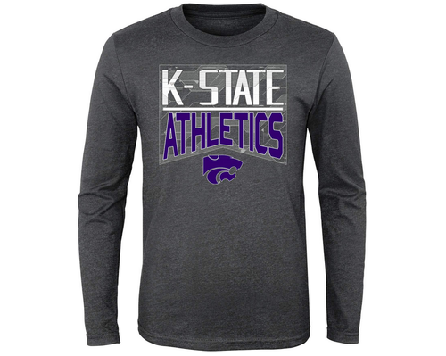 Футболка Outerstuff NCAA Youth (4–20) Kansas State Wildcats Performance L/S Energy